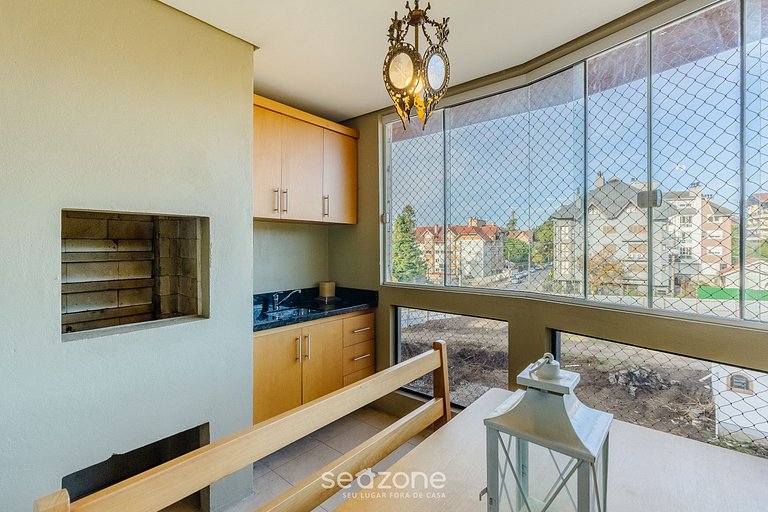 Apt con balcón gourmet en Canela CBL307