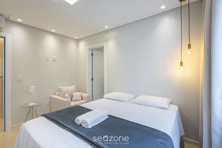 Depto 3H completo c/ parrilla a 450m del mar