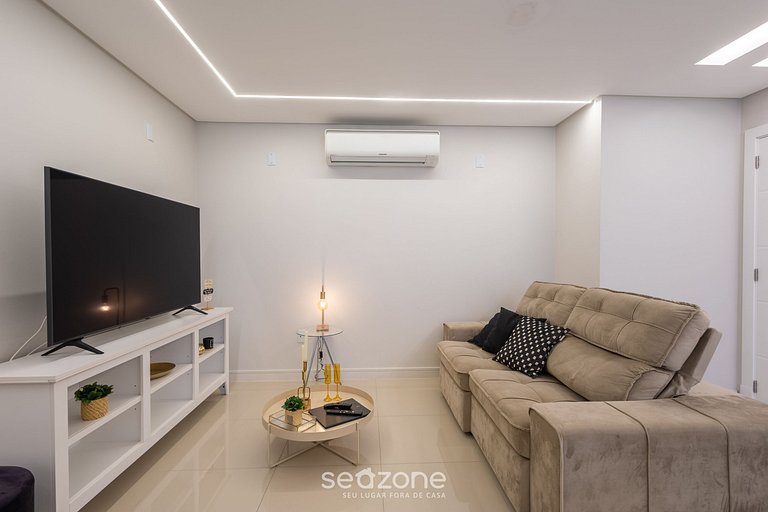 Apto completo 3Q c/ churrasq. 450m do Mar EST0301