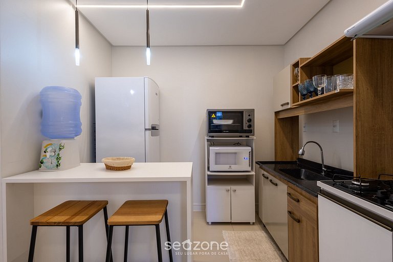 Depto 3H completo c/ parrilla a 450m del mar