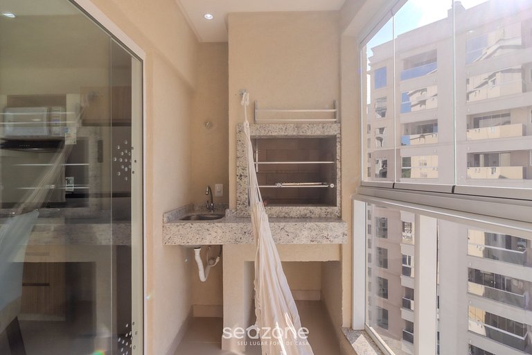 Depto 2 dorm., parrilla y vista 550m playa OMC1303