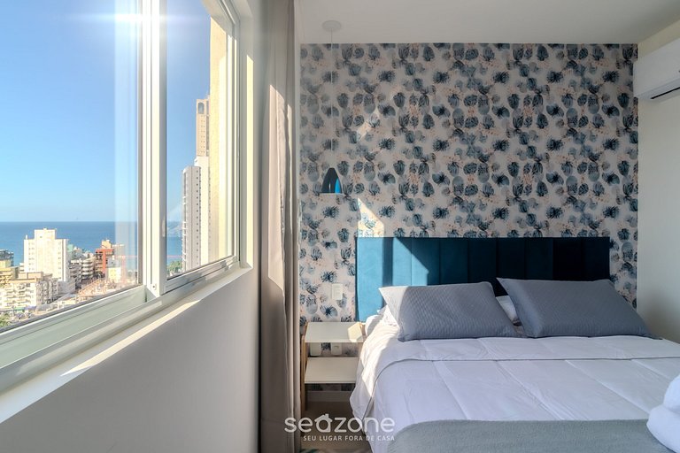 Depto 2 dorm., parrilla y vista 550m playa OMC1303