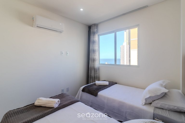 Depto 2 dorm., parrilla y vista 550m playa OMC1303