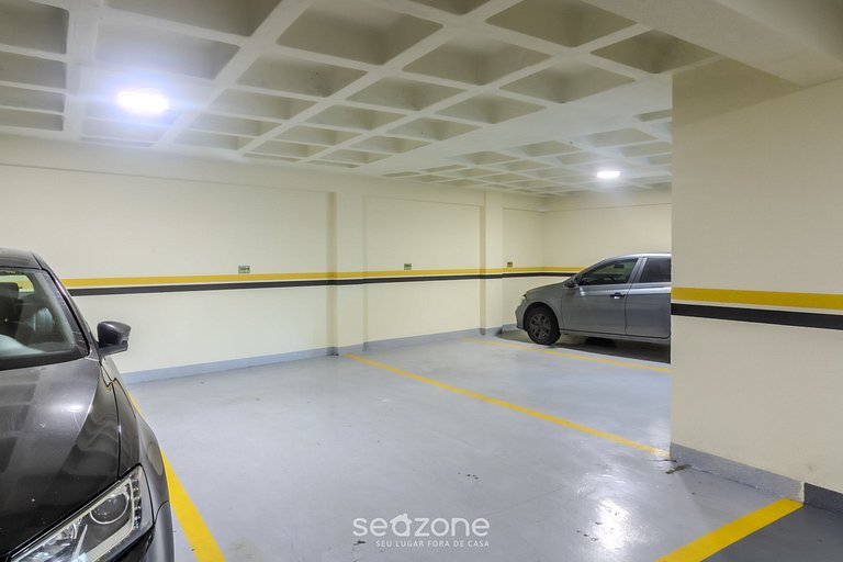 Apto 2Q c/ Churrasq. e vista 550m da Praia OMC1303