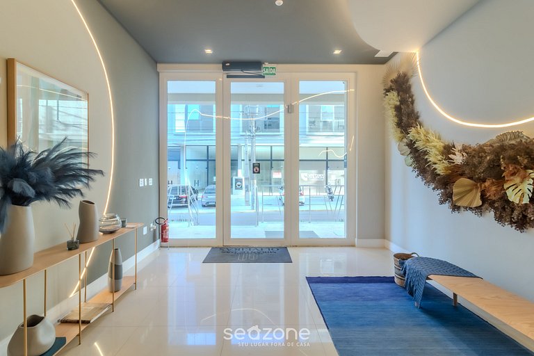 Depto 2 dorm., parrilla y vista 550m playa OMC1303