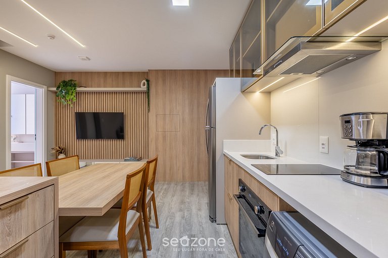 Estudio 350m de playa con piscina y gim IFT1308