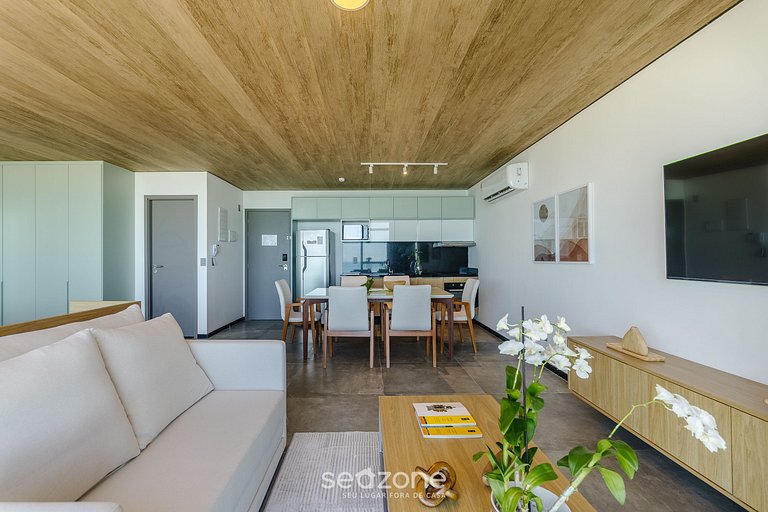 Hermoso estudio vista al mar frente mar NWT0708