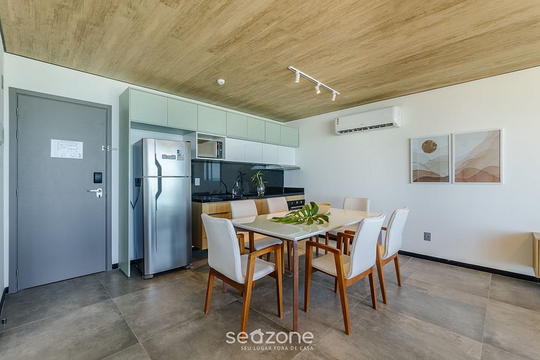 Hermoso estudio vista al mar frente mar NWT0708