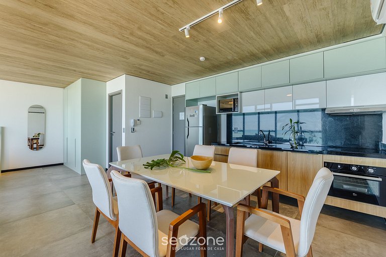 Hermoso estudio vista al mar frente mar NWT0708