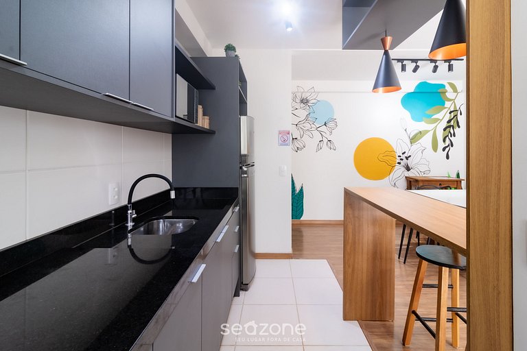 Apto exclusivo c/ vista para piscina e mar VAC0708