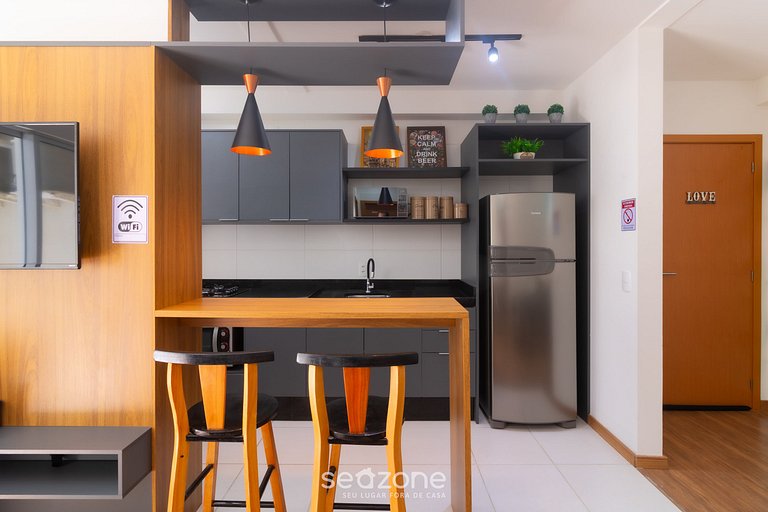 Apto con vista a la piscina y al mar VAC0708