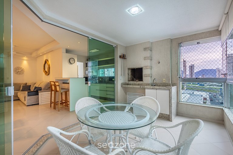 Apto 3Q c/ Varanda Gourmet a 250m do Mar – VIM0602