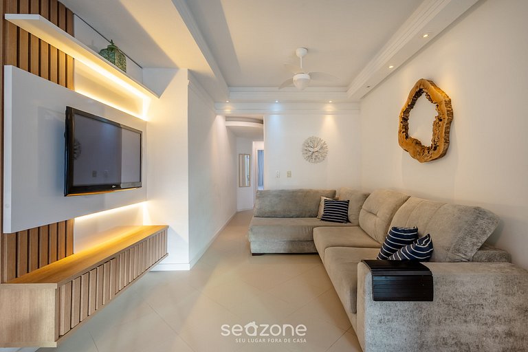 Apto 3 dorms c balcón gourmet a 250m d mar VIM0602