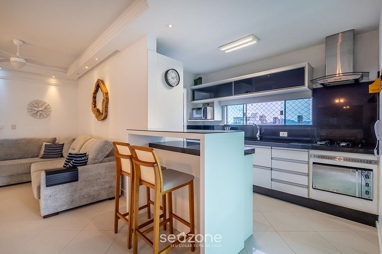 Apto 3 dorms c balcón gourmet a 250m d mar VIM0602