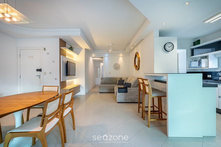 Apto 3 dorms c balcón gourmet a 250m d mar VIM0602