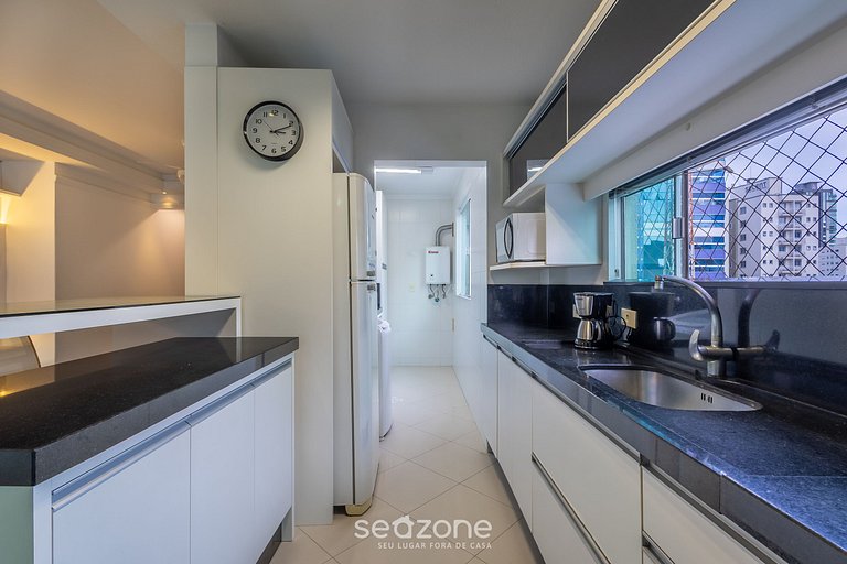 Apto 3 dorms c balcón gourmet a 250m d mar VIM0602