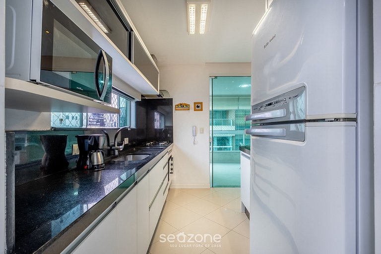 Apto 3 dorms c balcón gourmet a 250m d mar VIM0602