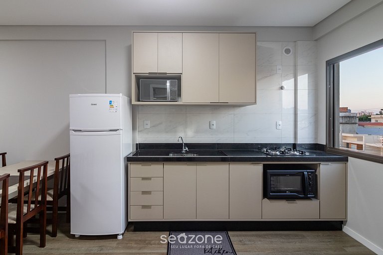 Apto 2Q c/ churrasq. próx da praia CTD0302