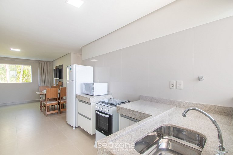 Apto climatizado a 800m da Praia do Mutá RFM0017