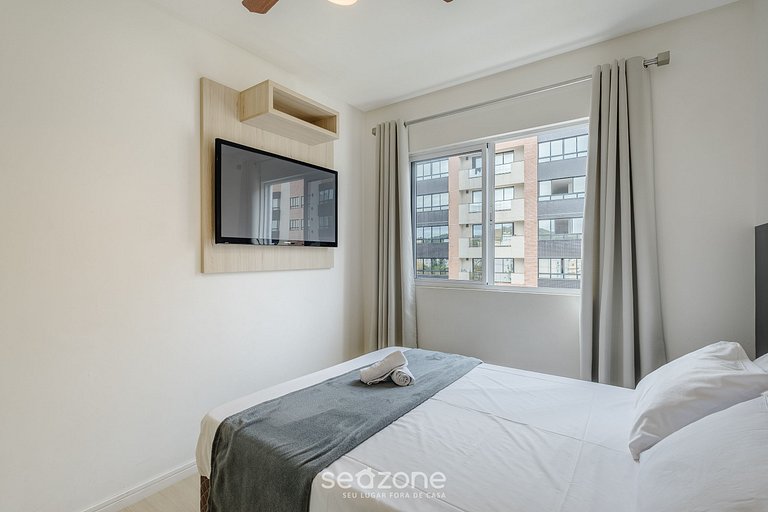 Apto 2Q Churrasq. Garagem 550m da Praia ZUC0703