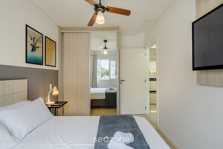 Apto 2Q Churrasq. Garagem 550m da Praia ZUC0703