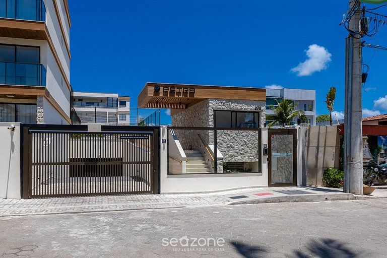 Apto em Cond. c/piscina a passos do Mar - PET0209