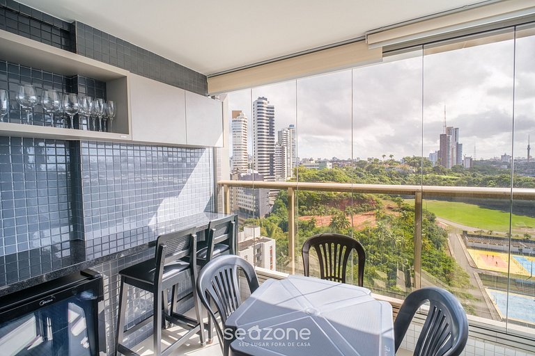 Apto beira-mar c/ varanda em Ondina - BCA1804