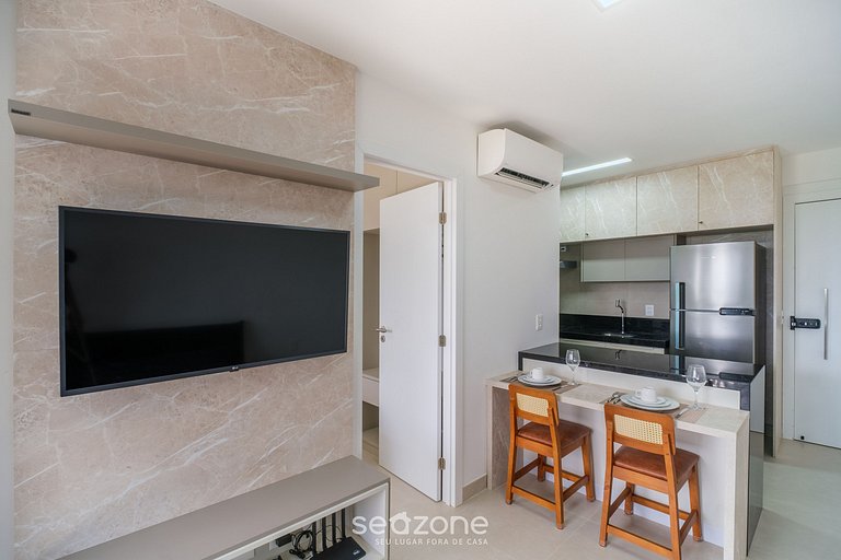 Apto beira-mar c/ varanda em Ondina - BCA1804