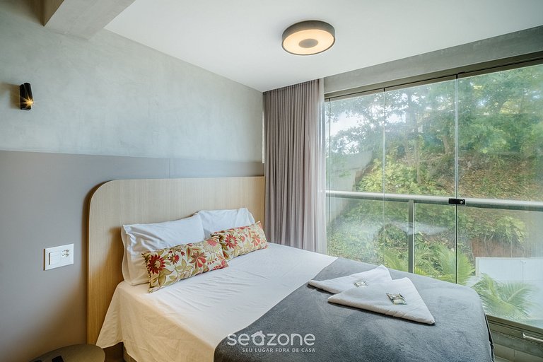 Apto frente al mar, vista al mar y piscina BCA0211