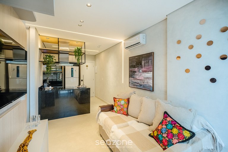 Apto frente al mar, vista al mar y piscina BCA0211