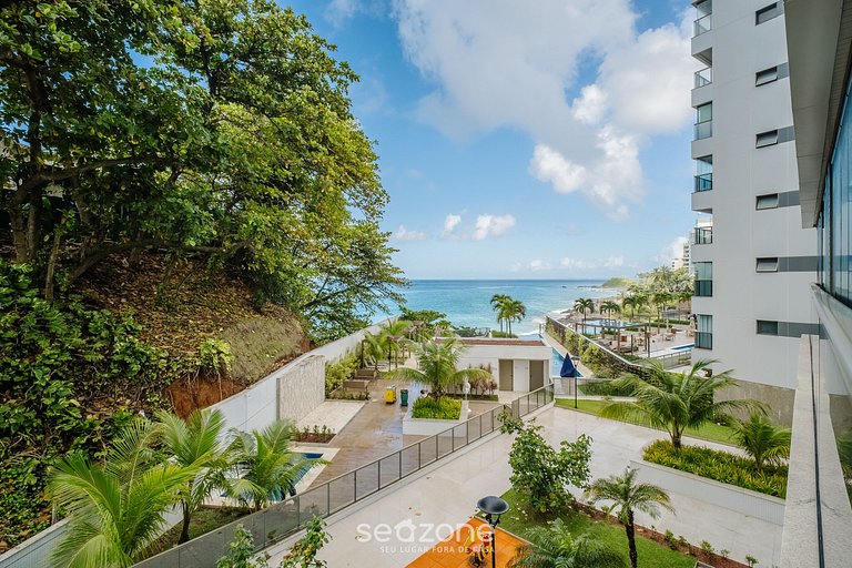 Apto frente al mar, vista al mar y piscina BCA0211