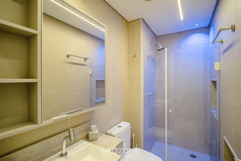 Apto frente al mar, vista al mar y piscina BCA0211