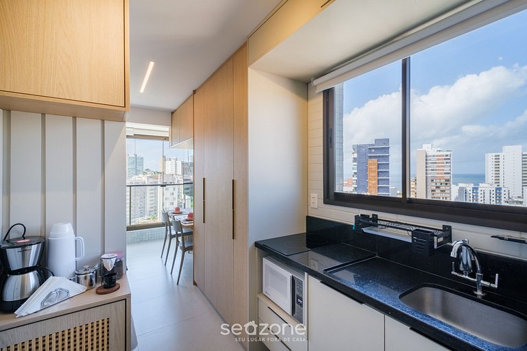 Studio c/ vista espetacular a 500m do Mar ZNB1304