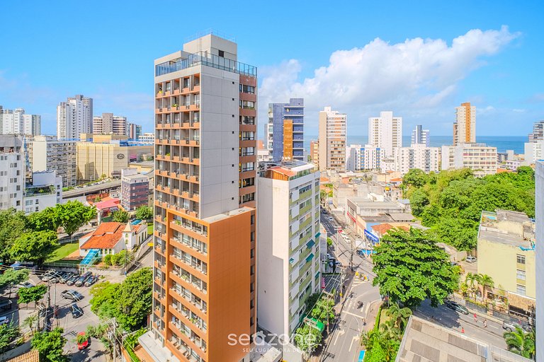 Moderno c/ vista espetacular a 500m do Mar ZNB1304