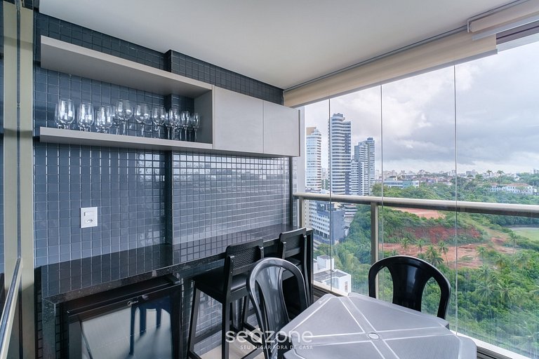 Apto frente al mar en Ondina, con balcón - BCA2004