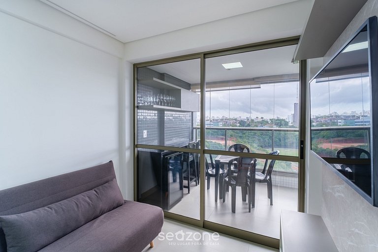 Apto frente al mar en Ondina, con balcón - BCA2004