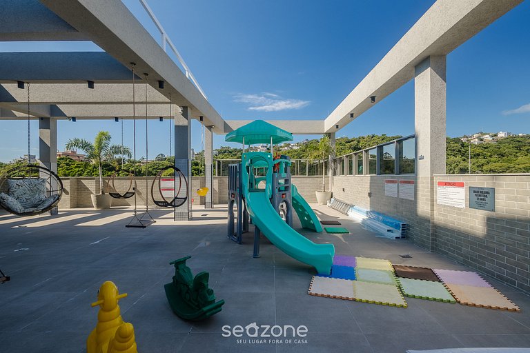 Apto c/ piscina, acad e jacuzzi 500m praia ELF0402