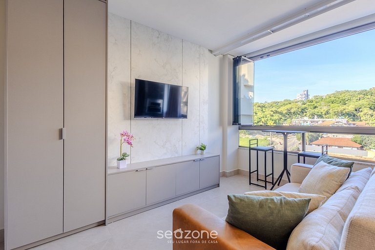 1Q 500m da praia c/ churrasq e piscinas - ELF0411