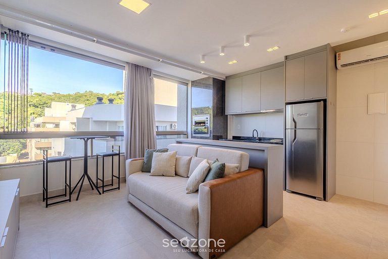 1Q 500m da praia c/ churrasq e piscinas - ELF0411