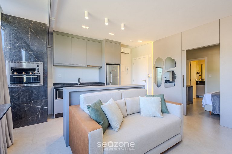 1Q 500m da praia c/ churrasq e piscinas - ELF0411