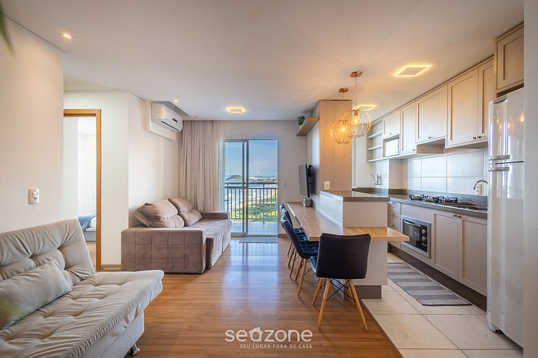 Apto c/ varanda a beira-mar - VAC0601