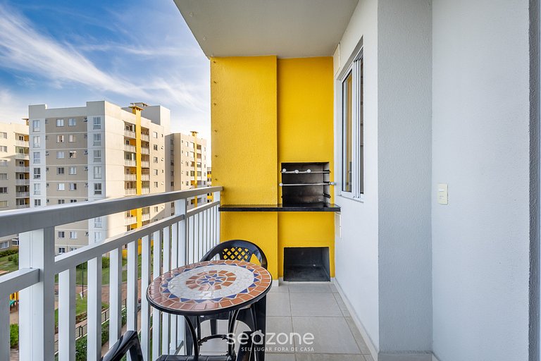 Apto c/ varanda a beira-mar - VAC0601