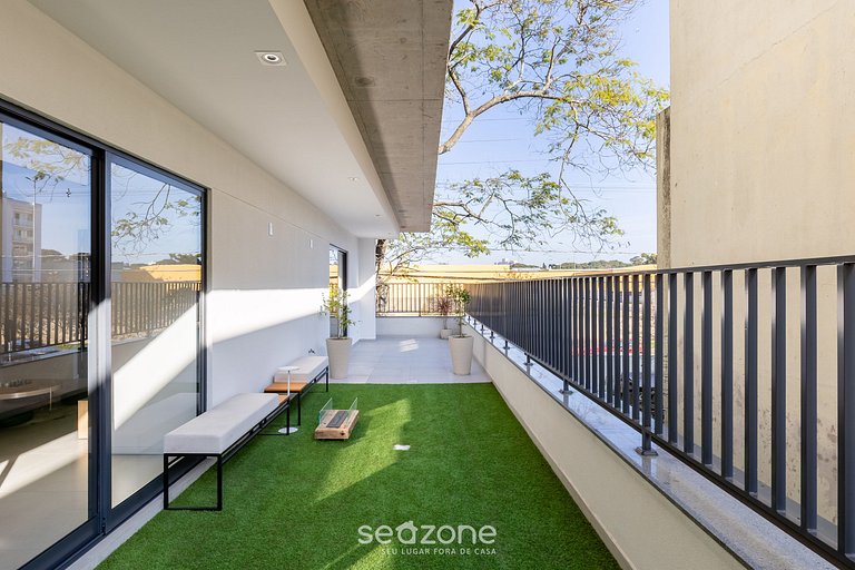 Studio c/ varanda e vista panorâmica - EBI0603