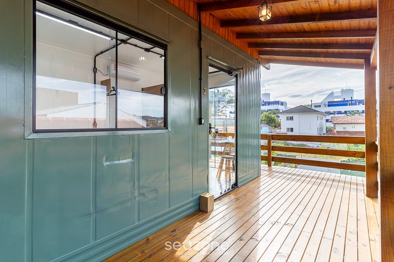 Studio con balcón a 600m de la Lagoa - JAS0003