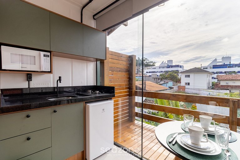 Studio c/ varanda a 600m da Lagoa - JAS0003