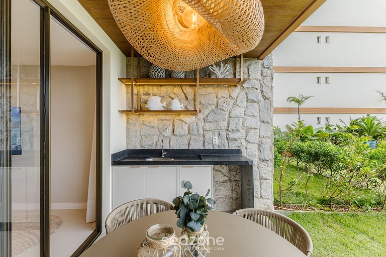 Ap en cond. con piscina y vista al mar PET0008