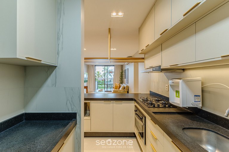 Ap en cond. con piscina y vista al mar PET0008