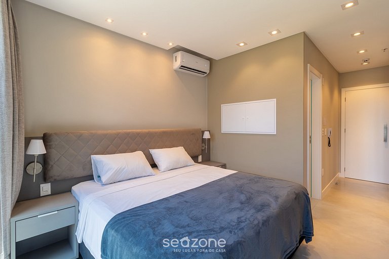 Studio vista mar cond. c/ acad 280m praia MHFA0705