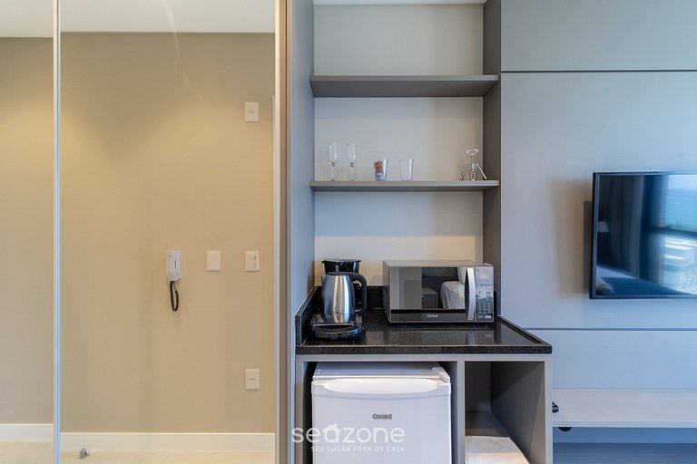 Studio vista mar cond. c/ acad 280m praia MHFA0705