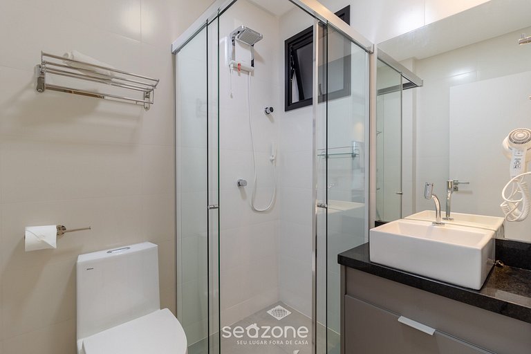 Studio vista mar cond. c/ acad 280m praia MHFA0705